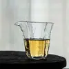 Copo de Fair de vidro borossilicato estilo japonês Zen vintage masculino transparente dispensador de chá conjunto de chá kung fu resistente a alta temperatura copo uniforme