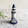 Promoção de Fábrica 13cm Mini Farol de Madeira Vento Mediterrâneo Artesanato de Joias Enfeites de Farol Marinho Lembranças