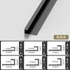 Tira de Borde de Aleación de Aluminio, Tira de Borde para Panel de Pared en Forma de I, Tira Selladora de Bordes, Perfil de Esquina, Tablero de Cristal de Carbono, Tira de Protección de Esquina Metálica