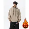 Sudadera con capucha bordada estilo americano, peso pesado, floral, lavada a la arena, para hombre, otoño, retro, corte holgado, casual, prenda exterior estilo pareja