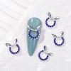 Cross-border novo arco liga de unhas diamante tridimensional borboleta unhas joias usar acessórios de unhas atacado