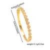 Pulsera Chapada de Nuevo Producto con Patrón de Diamante de Alta Venta Estilo Europeo y Americano Corazón de Acero Inoxidable Incrustado con Circonita de Imitación Joyería Dorada