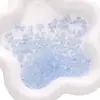 3 cuentas acrílicas transparentes de 6 mm de color sólido tipo cacahuete para pulseras y collares hechos a mano.