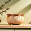 Grupo maceta cruda carnosa cerámica hogar gres maceta de cerámica diámetro grande maceta de cerámica plato de flores verde liquidación especial venta al por mayor