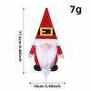 Set de Cubiertos de Tela de Fieltro Transfronterizo Adorno de Sombrero para Cubiertos de Anciano Lindo sin Rostro Adorno de Mesa Navideño Props