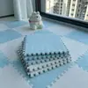 Alfombra Patchwork de Terciopelo de Nieve para Dormitorio, Habitación de Niña, Alfombrilla de Mesita de Noche, Esterilla de Espuma para Ventana Saliente, No Hace Bolitas, Fácil de Cuidar, Estilo Lujo Ligero