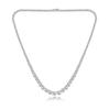 Collar de Tenis con Zirconia Degradada de 4 Garras de 3mm-7mm Collar Moda Industria Pesada Amazon Comercio Exterior Fábrica de Explosiones Venta al por Mayor