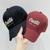 Gorra de béisbol con letras bordadas de marca de moda de verano para mujer, gorra de béisbol estilo coreano con aspecto de cara pequeña, gorra con visera suave a prueba de sol para hombres