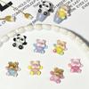 Joyería de Joyería para Uñas con Brillo Fino Luminoso de Oso Transfronterizo, Panda de Resina Dibujos Animados Lindo Estúpido Tridimensional, Decoración de Uñas DIY