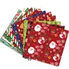 Ww017 Papel de Material para Caderno de Xadrez Vermelho Natalino Transfronteiriço Clipart de Papel Papel de Fundo para Cartões