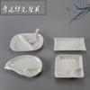Louça de porcelana imitação prato de concha japonesa prato de plástico branco de porcelana melamina prato marinado prato de lanche KTV prato criativo