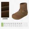 [Oferta Especial] Botas de Algodão Snuffy para Meninas, Botas de Cano Curto, Moda de Inverno para Pequenas Princesas, Botas Estilo Birkenstock com Forro de Lã