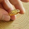 Anillo Minimalista Ajustable para Mujer con Diseño de Flor, Aliento de Bebé y Lluvia de Estrellas, Anillo de Pluma Ajustable para Hombres y Mujeres