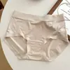2819 Ropa Interior Satinada de Alta Calidad para Mujer Pantalones Cortos Triángulo de Lujo para Niñas Body Sexy Estampado Seda de Morera Antibacteriano