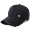 Gorra de béisbol bordada con letras transfronterizas para hombre, gorra moderna de visera rígida, protección solar, sombrero versátil casual para exteriores
