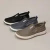 Novidade Verão 2026 Sapatos Casuais Masculinos de Malha com Solado Macio Antiderrapante, Tênis Confortáveis e Respiráveis Slip-On para Homens