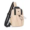 Bolsa Feminina Multifuncional à Prova d'Água com Cordão Leve Transfronteiriça Série Puff Bolsa de Peito Mochila Pode Ser Usada na Diagonal ou Carregada na Mão