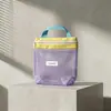 Bolsa de Armazenamento Simples de Malha de Nylon para Estudantes, Bolsa Portátil ao Ar Livre para Óculos de Sol e Produtos de Skincare, Necessaire para Fitness e Natação