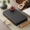 Bandeja de Chá para Uso Doméstico, Novo Modelo 2026, Conjunto de Chá Kung Fu, Bambu e Madeira Maciça, Drenagem e Armazenamento de Água, Pequena Mesa de Chá Seco para Uma Pessoa