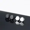 Brincos de Studs de Diamante Preto e Branco Masculino Tendência ins Distintivo Corpse Bonito Brincos Individuais Feminino Moda Simples Estilo Frio Brincos Geométricos