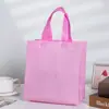 Bolsa de Tela No Tejida Macarrón de Color Caramelo Transfronteriza Bolsa para Empaque de Regalo Fiesta Dopamina Bolsa de Regalo de Navidad