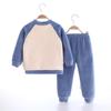 Ropa Infantil Suéter de Cuello Redondo Forro Polar Engrosado Polar de Nieve Ropa Interior Térmica Traje de Otoño para Niño Traje Infantil Ropa Infantil Estilo Occidental
