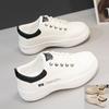 Sapatos Brancos Novos de Primavera 2025 para Mulheres Estilo Coreano Tênis de Corrida para Estudantes Ins Sapatos da Moda Femininos Sapatos Casuais Street Shooting Q820