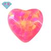 Huagang Piedra Preciosa Melocotón ÓPALO Sintético ÓPALO Piedra Desnuda ÓPALO Artificial ÓPALO Anillos en Forma de Corazón OP43