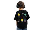 Roupas infantis Camiseta de manga curta masculina e feminina Algodão absorvente de suor Respirável INs Verão Novo Bebê Infantil Top de meia manga