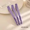 Presilhas de Cabelo Coloridas Minimalistas Sem Costura para Mulheres, Adequadas para Maquiagem e Lavagem de Rosto, Versáteis Presilhas Bico de Pato para Cabelo Lateral e Franja