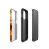 Funda de Teléfono de Película Brillante Ámbar con Patrón de Mármol Más Vendida de Amazon de Doble Capa para iPhone 17 y Apple 16Pm