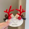 Bebé Navideño Corea del Sur Accesorios para el Cabello Reno Navideño Pinza para el Cabello de Niña Linda Pinza Navideña Adorno para la Cabeza Niños Cuernos de Reno