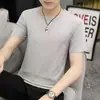 Camiseta de Hielo de Seda Transpirable Fresca para Hombre de Verano al por Mayor del Fabricante Camiseta Fina de Manga Corta Camiseta de Media Manga de Secado Rápido para Hombre