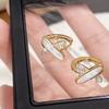 Aretes Nicho de Lujo de Gama Alta Geométricos de Cruz Nácar Zirconia Aretes de Gama Alta Aretes Elegantes de Moda de Estrella