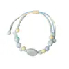 Pulseras de Cerámica Jingdezhen, Joyería Minimalista de Nicho Estilo Chino Nuevo, Joyería de Cuerda Tejida a Mano Estilo Xizang para Estudiantes para Puestos de Mercado