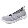 2025 Transfronterizo Nuevo Tamaño Grande Zapatos Deportivos de Moda para Mujer Malla Tejida con Mosca Hueca Transpirable Casual Zapatos de Mujer