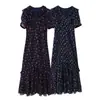 Comercio Exterior 2026 Primavera Nuevo Estilo Europeo y Americano Moda Femenina Sexy Chica Caliente Botones Cuello Volante Abertura Vestido Largo