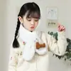 Bufanda infantil nueva de felpa, linda, de dibujos animados, a prueba de viento, cálida, estilo coreano, para niños y niñas, bebé, Otoño e Invierno, Bufanda infantil
