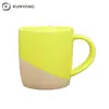 Venda Direta de Fábrica de Comércio Exterior Caneca para Café Caneca Esmalte Colorido Oblíquo Caneca de Cerâmica Personalizada Pode Ser Personalizada com Serigrafia