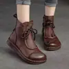 Botas de Cano Baixo Planas Casuais Retrô da Nova Moda Primavera e Outono para Mulheres, Sapatos Individuais Versáteis da Moda para Comércio Transfronteiriço