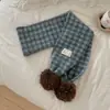 2026 Estilo Coreano Alta Calidad Mezcla de Lana Bufanda de Invierno Nueva a Cuadros para Mujer Espesada Cálida Protección contra el Frío Versátil Braga para el Cuello