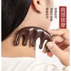 Peine popular de seis púas de TikTok, masajeador de cabeza de cinco púas, herramienta de cuidado de la salud de sándalo meridiano, herramienta mágica natural, venta al por mayor