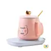 Taza Cerámica Calentadora Automática de Temperatura Controlada 55 Grados para Parejas, Boda, Día de la Mujer Regalo Práctico, Recuerdo, Publicidad