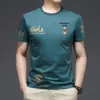 Mingdi Mouse Camiseta Masculina de Verão Nova Estilo Coreano Estampada Jovem Moda Tendência Manga Curta Gola Redonda Camiseta Top