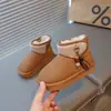 Botas de Nieve con Perlas Estilo Coreano para Niñas 2026 Nuevas Llegadas de Invierno Botas de Princesa para Niñas Pequeñas Botas de Nieve Calientes con Felpa