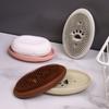 Jabonera de Silicona Multifuncional Creativa para Hogar Cocina Baño Drenaje Jabonera con Cepillo Simple