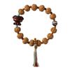 Pulsera de cuerda tejida a mano de estilo étnico artístico de moda nacional hecha a mano, con cuentas de Bodhi de diamante de colores de la suerte y una linda pulsera de mascota linda