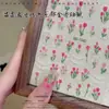 Adesivos Populares de Unhas Artísticas de Tulipa para a Primavera de 2025 Gelatina Tridimensional Adesivos com Cola Atrás Acessórios de Unhas Estilo Irmã Real Fada