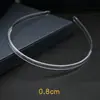 Arco de Cabelo Transparente Material DIY Feito à Mão Acessórios de Cabelo Faixa de Cabelo com Dentes Antiderrapante Estilo Coreano Pacote de Cabelo para Alisar Grampo de Cabelo