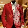 Chaqueta de Traje de Fiesta de Dos Botones con Impresión Digital 3D Top Casual Venta Directa de Fábrica Origen Venta Caliente Transfronteriza Otro